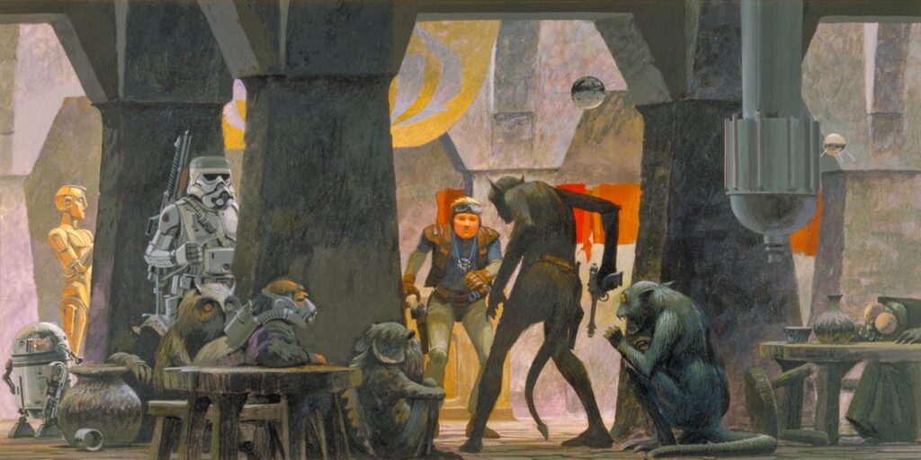 Mos Eisley Shoot Out by Ralph McQuarrie