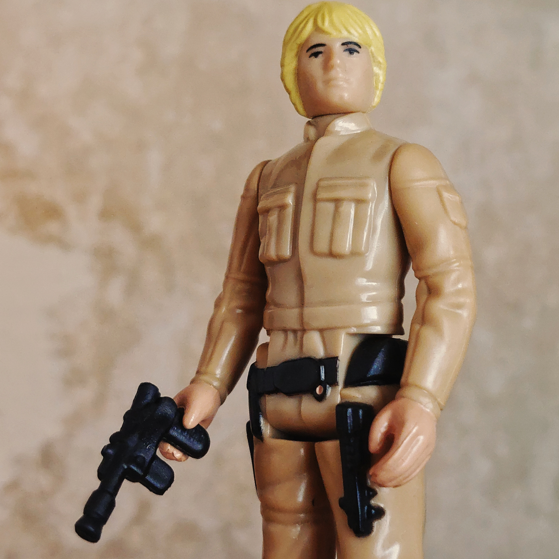 Star Wars Retro Collection Bespin Luke Skywalker with blaster pistol and sculpted lightsaber hilt